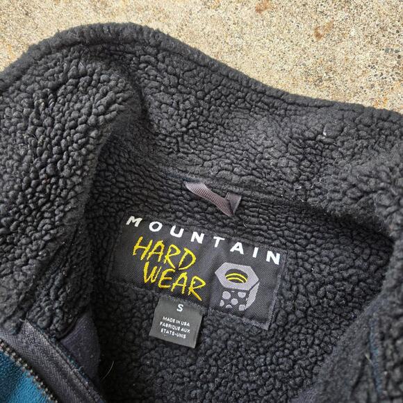 Vtg 90s MOUNTAIN HARDWEAR Small Logo Colorblock Reverse Pile Shell Jacket S USA - Picture 4 of 7